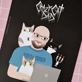 PERSONALIZED PORTRAIT WITH CATS