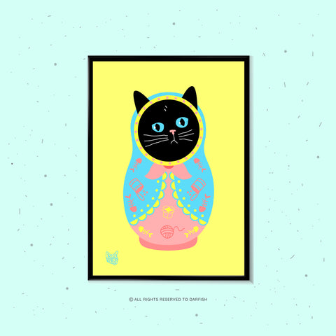 Catryoshka A4 Print