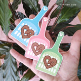 Poo heart cat Sticker