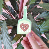 Poo heart cat Sticker