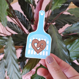 Poo heart cat Sticker