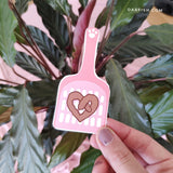 Poo heart cat Sticker