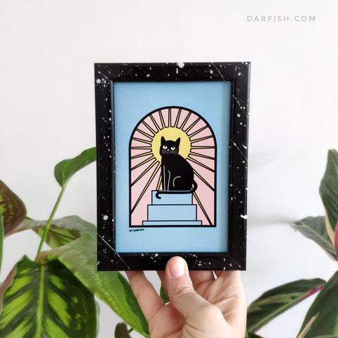 Bastet Cat Framed Postcard