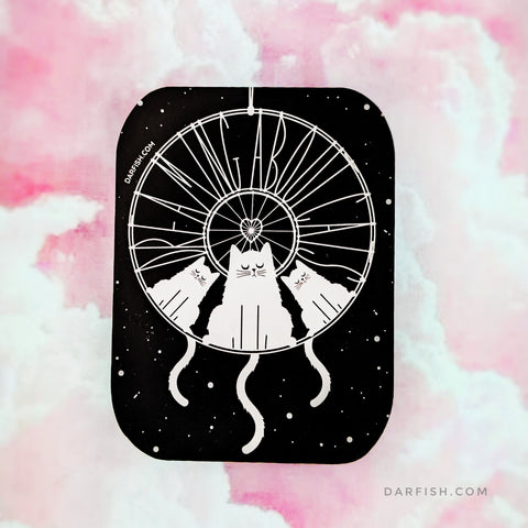 Dreaming about cats / dream catcher Sticker