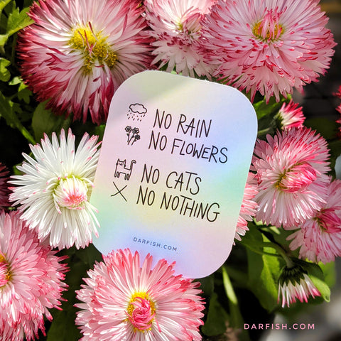 No Cats No Nothing Sticker