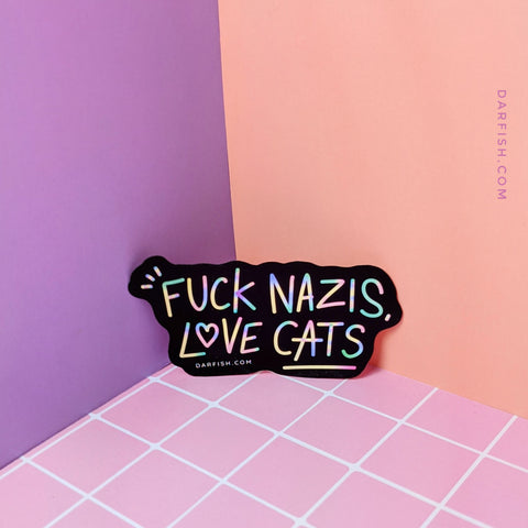 F*** N*** love cats Sticker