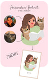 PERSONALIZED PORTRAIT WITH CATS